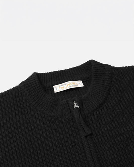 Frizmworks Wool Deck Zipup Cardigan Black