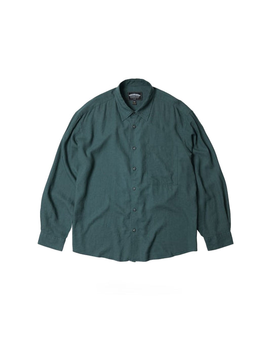 Frizmworks Silky Linen Relaxed Shirt Teal