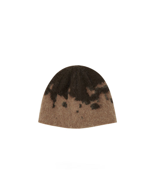 Gramicci Mohair Splatter Beanie Taupe Splatter