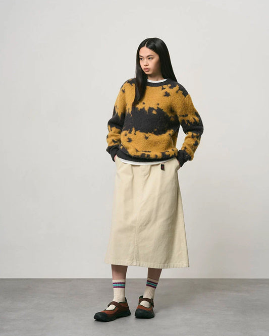 Gramicci Mohair Splatter Sweater Safron Splatter