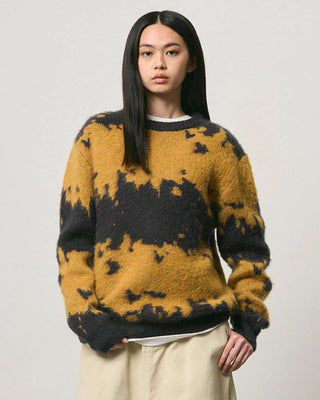 Gramicci Mohair Splatter Sweater Safron Splatter