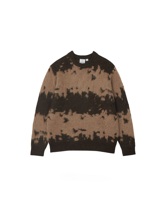 Gramicci Mohair Splatter Sweater Taupe Splatter