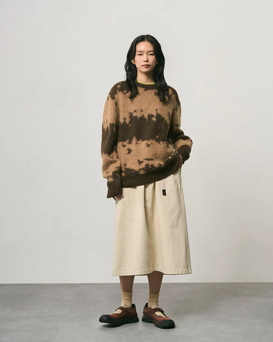 Gramicci Mohair Splatter Sweater Taupe Splatter