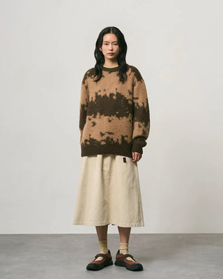 Gramicci Mohair Splatter Sweater Taupe Splatter