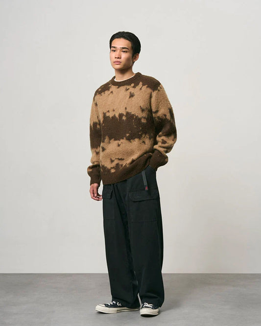Gramicci Mohair Splatter Sweater Taupe Splatter