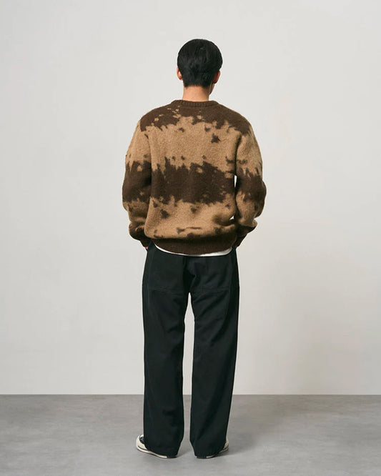 Gramicci Mohair Splatter Sweater Taupe Splatter