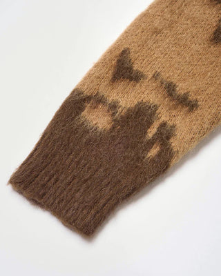 Gramicci Mohair Splatter Sweater Taupe Splatter