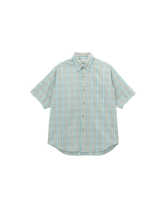 Gramicci S/S Checkered Ombre Shirt Blue