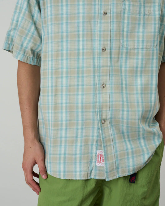 Gramicci S/S Checkered Ombre Shirt Blue