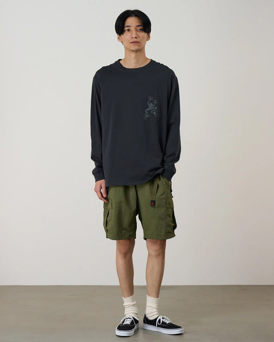 Gramicci Sticky Hands Longsleeve Tee Vintage Black by Gramicci