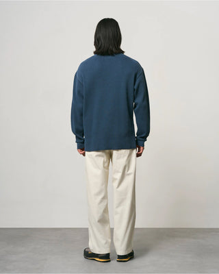 Gramicci Waffle Crew Dark Navy Pigment