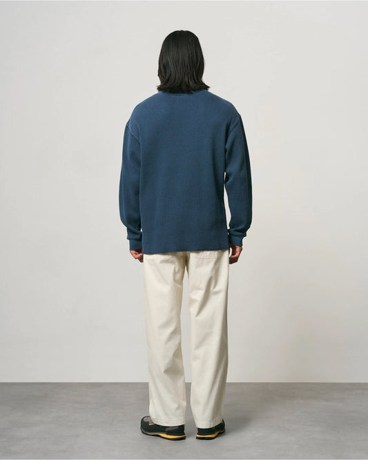 Gramicci Waffle Crew Dark Navy Pigment