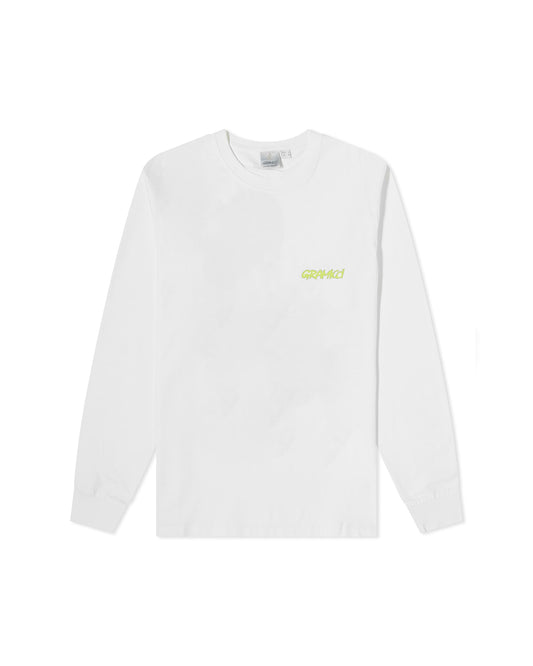 Gramicci Footprints L/S Tee White