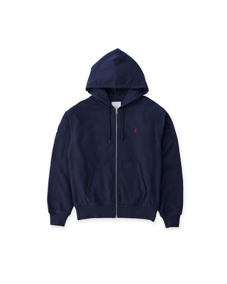Gramicci One Point Zip Hooded Sweatshirt Navy