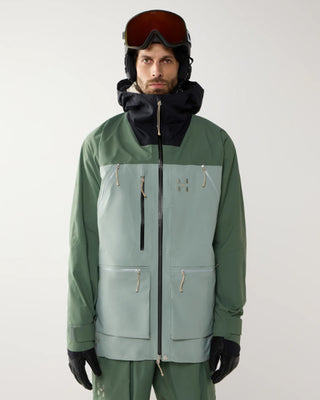 Haglöfs Vassi Gore-Tex Pro II Jacket Men True Black / Chlorophyll Green / Dew Green