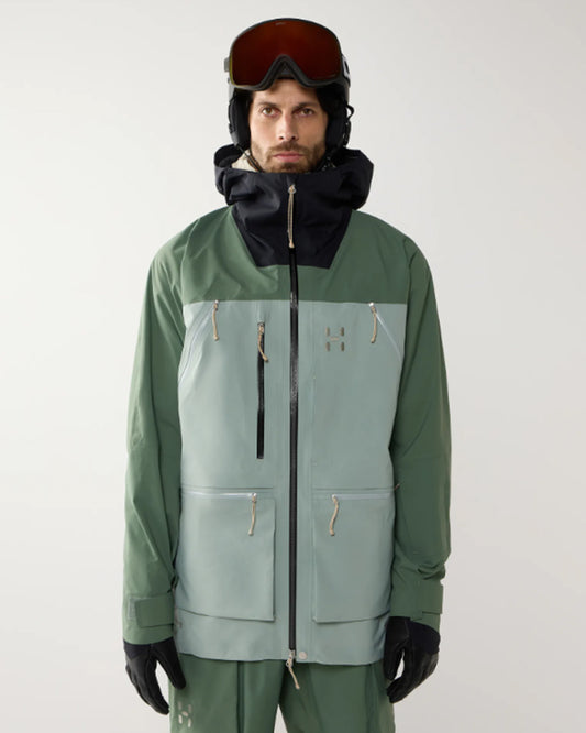 Haglöfs Vassi Gore-Tex Pro II Jacket Men True Black / Chlorophyll Green / Dew Green