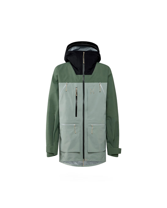 Haglöfs Vassi Gore-Tex Pro II Jacket Men True Black / Chlorophyll Green / Dew Green