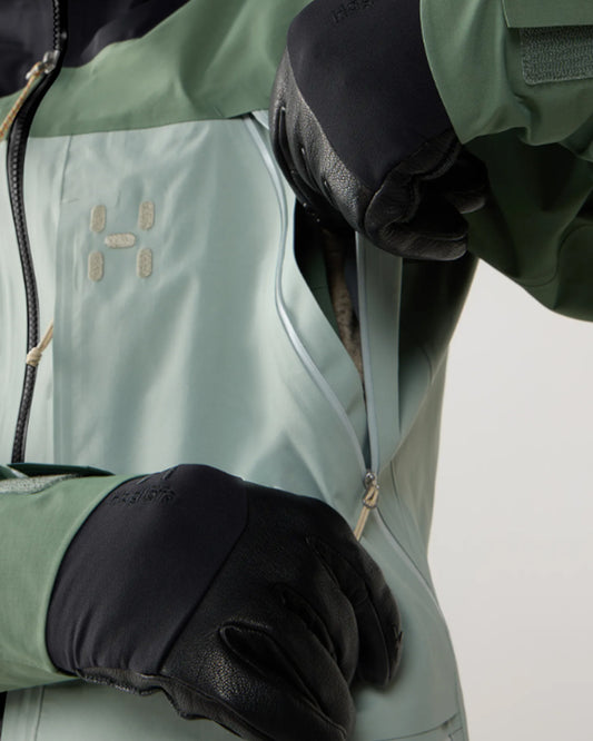 Haglöfs Vassi Gore-Tex Pro II Jacket Men True Black / Chlorophyll Green / Dew Green