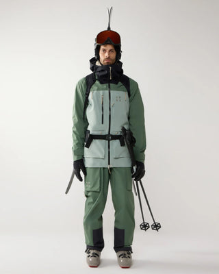 Haglöfs Vassi Gore-Tex Pro II Jacket Men True Black / Chlorophyll Green / Dew Green