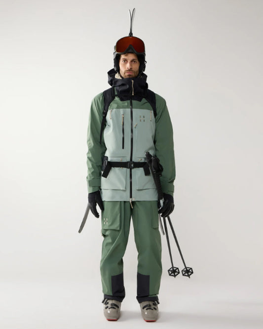 Haglöfs Vassi Gore-Tex Pro II Jacket Men True Black / Chlorophyll Green / Dew Green