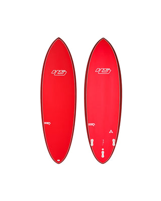 Haydenshapes Hypto Krypto FF - FCS II - 3 Fin Surfboard red