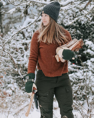 Hestra Abisko Ecocuir Mitt Dark Green