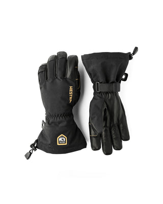 Hestra Army Leather Gore-Tex 5 Finger Black