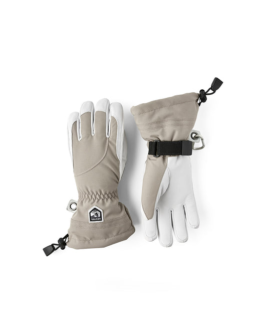 Hestra Army Leather Heli Ski 5 Finger Glove Khaki