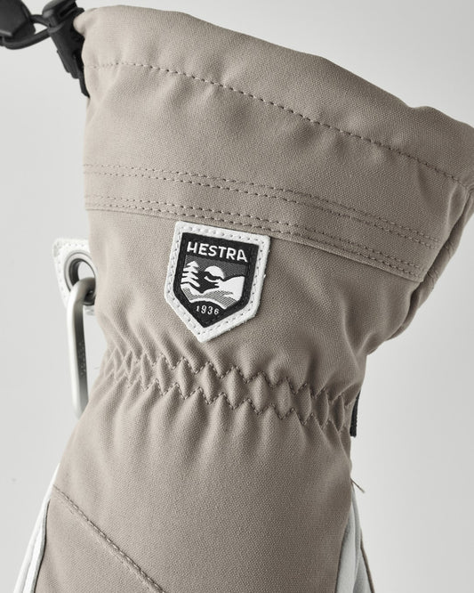 Hestra Army Leather Heli Ski 5 Finger Glove Khaki