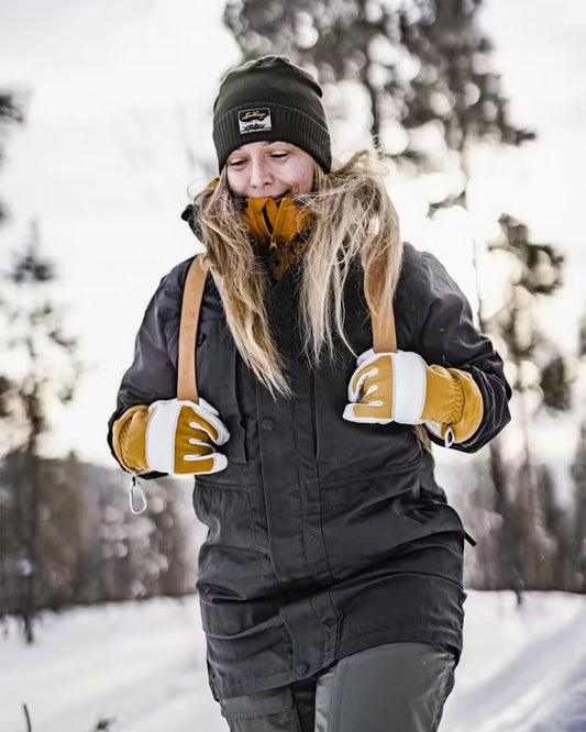 Hestra Fält Guide Glove Yellow / Offwhite