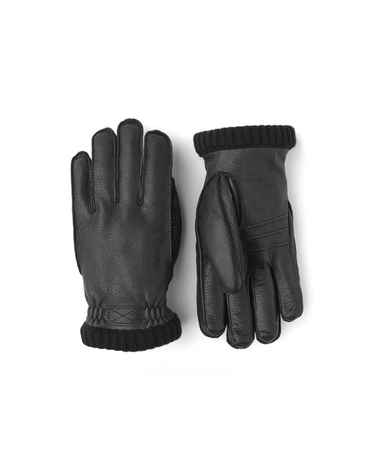 Hestra Deerskin Primaloft Rib Black