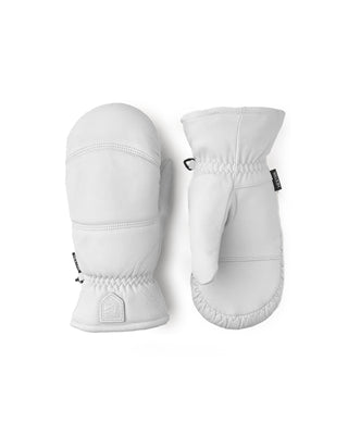 Hestra Leather Box Mitt Off White