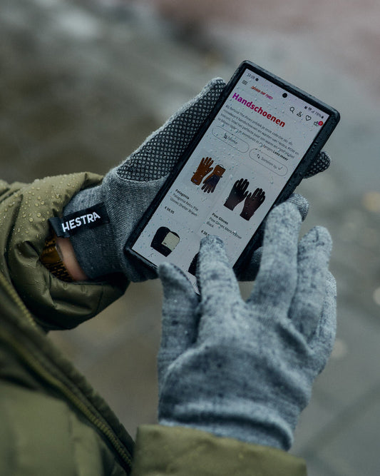 Hestra Merino Touch Point 5 Finger Grey