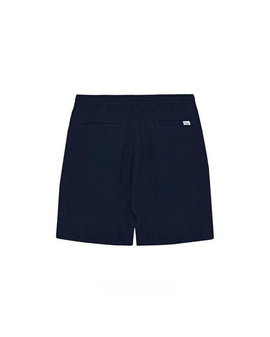 KnowledgeCotton Apparel Fig Loose Dobby Shorts Indigo