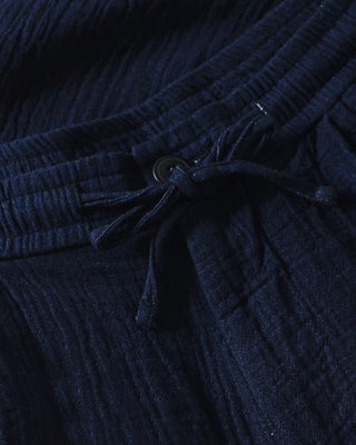 KnowledgeCotton Apparel Fig Loose Dobby Shorts Indigo