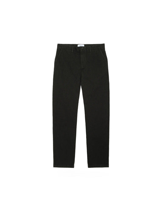 KnowledgeCotton Apparel Chuck Flannel Herringbone Chinos Forrest Night