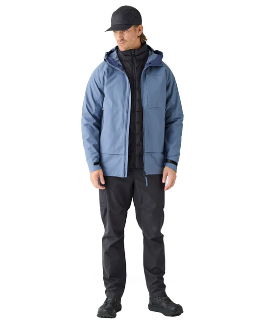 Knowledge Cotton Apparel Vent Canvas 270 Shell Jacket Vintage Indigo by Knowledge Cotton Apparel