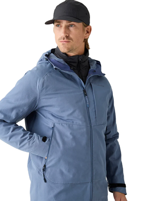 Knowledge Cotton Apparel Vent Canvas 270 Shell Jacket Vintage Indigo by Knowledge Cotton Apparel