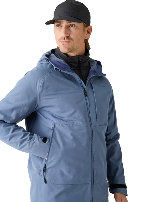 Knowledge Cotton Apparel Vent Canvas 270 Shell Jacket Vintage Indigo by Knowledge Cotton Apparel