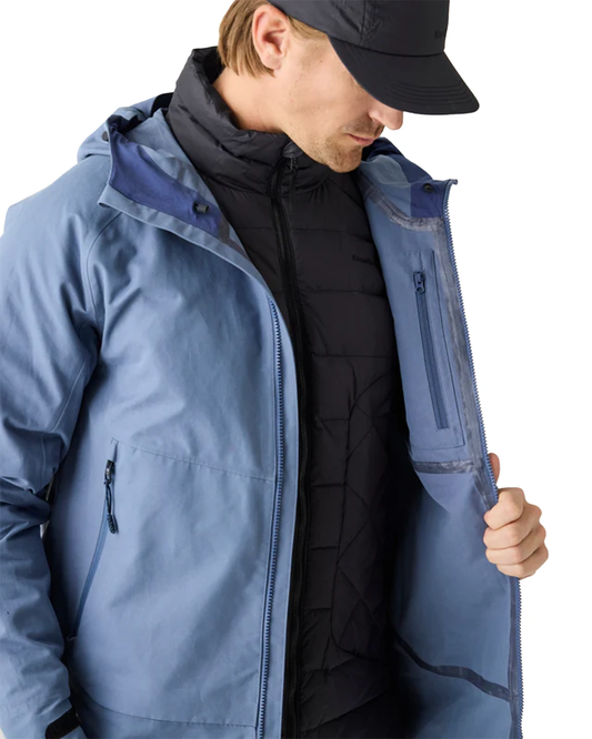 Knowledge Cotton Apparel Vent Canvas 270 Shell Jacket Vintage Indigo by Knowledge Cotton Apparel