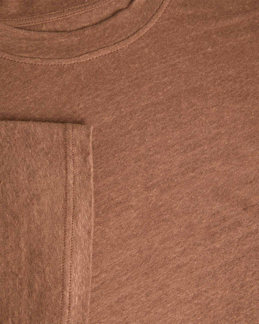La Paz Botelho Linen T-shirt Aztec Brown