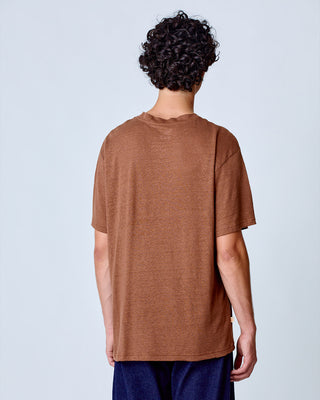 La Paz Botelho Linen T-shirt Aztec Brown