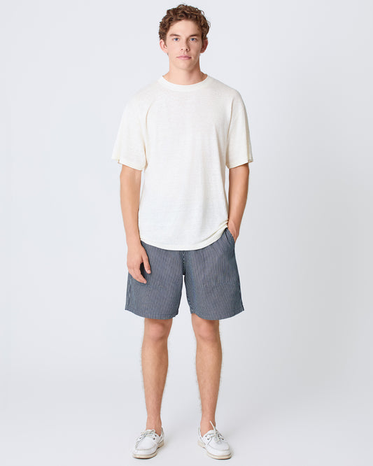 La Paz Botelho Linen T-shirt Off White