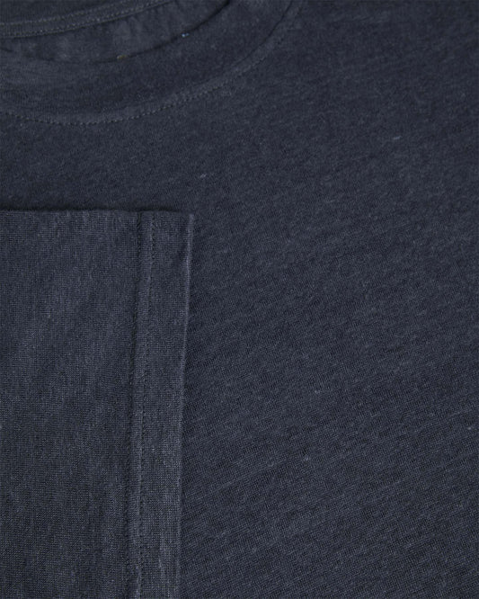 La Paz Botelho Linen T-shirt Dark Navy