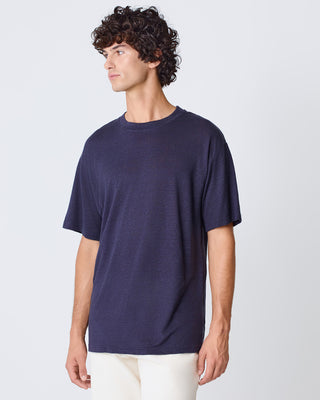 La Paz Botelho Linen T-shirt Dark Navy