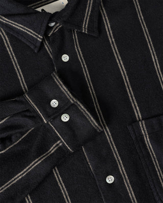 La Paz Carvalho Baggy Oversized Shirt Black / Ecru Stripes