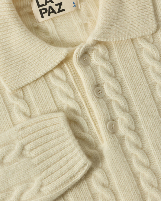 La Paz Eça Polo Knit Ecru