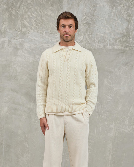 La Paz Eça Polo Knit Ecru