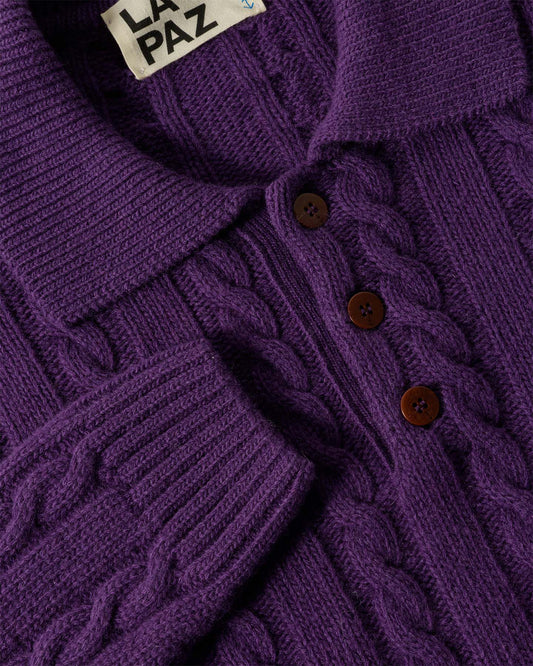 La Paz Eça Polo Knit Grape