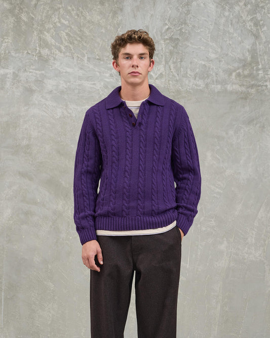 La Paz Eça Polo Knit Grape